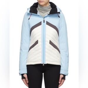 Perfect Moment Light Blue and White Ski Jacket